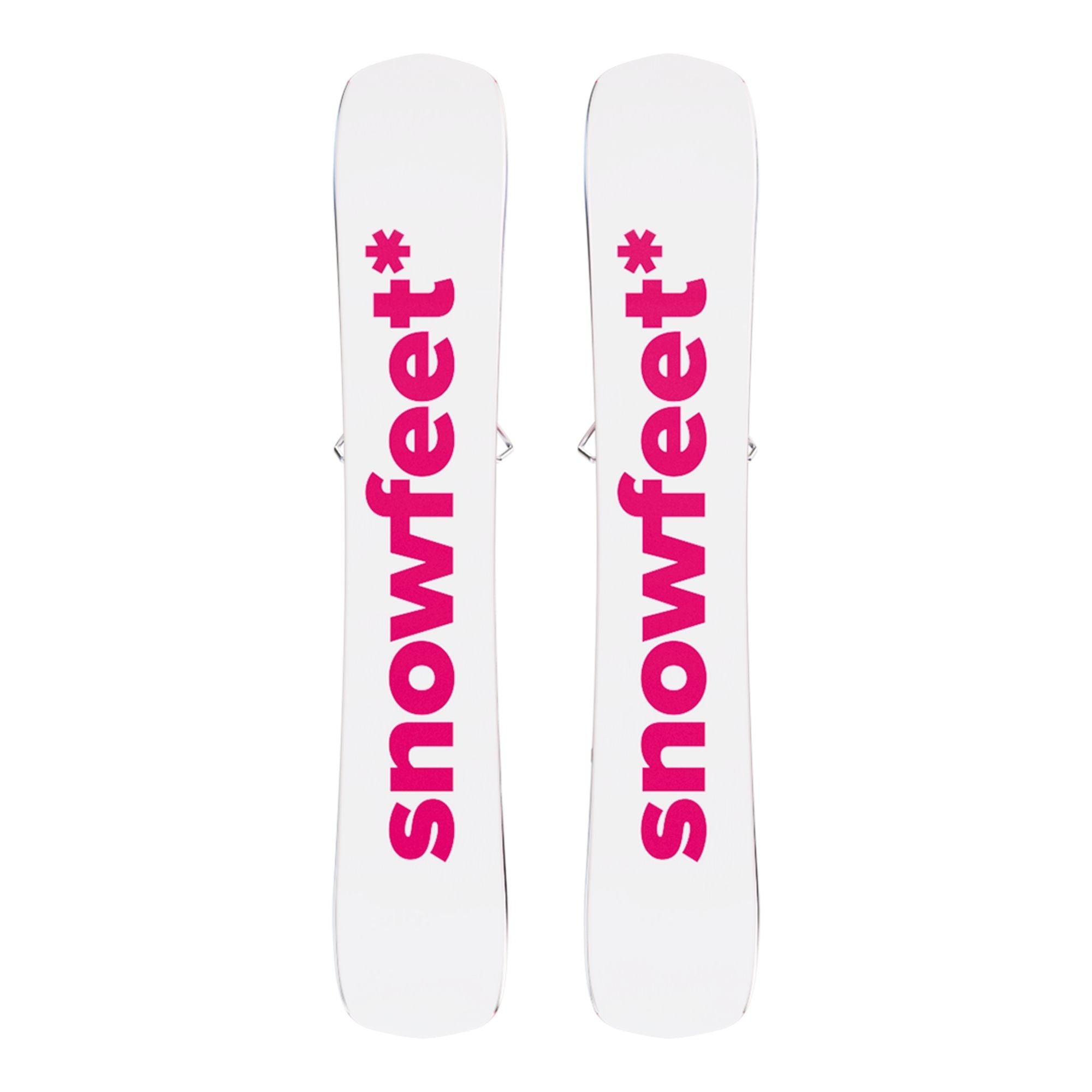 snowfeet-snowblades-for-ski boots-snowboard-boots-black-skiboards-shortski-65cm-pink