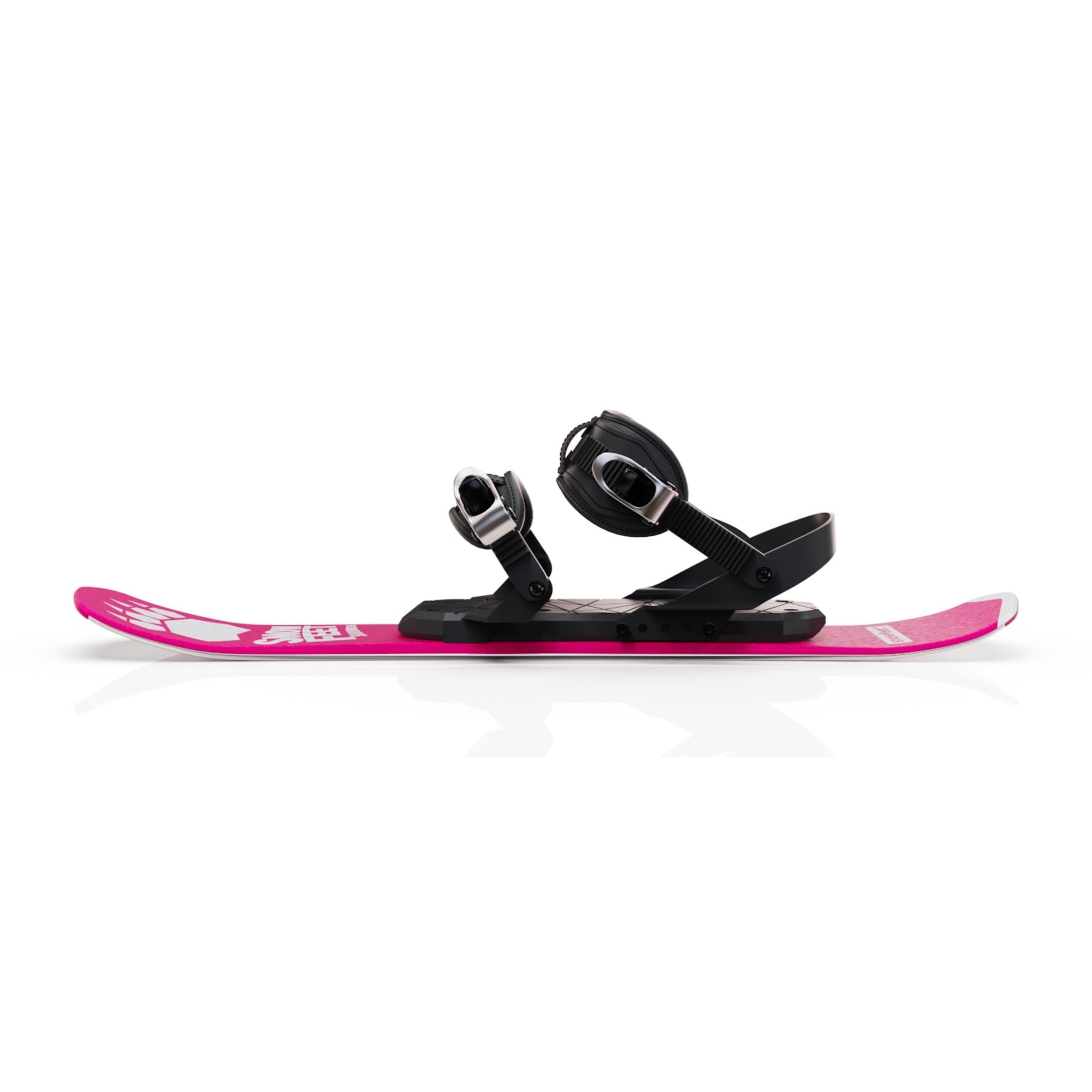 snowfeet-snowblades-bindings-for-snowboard-boots-black-skiboards-shortski-pink