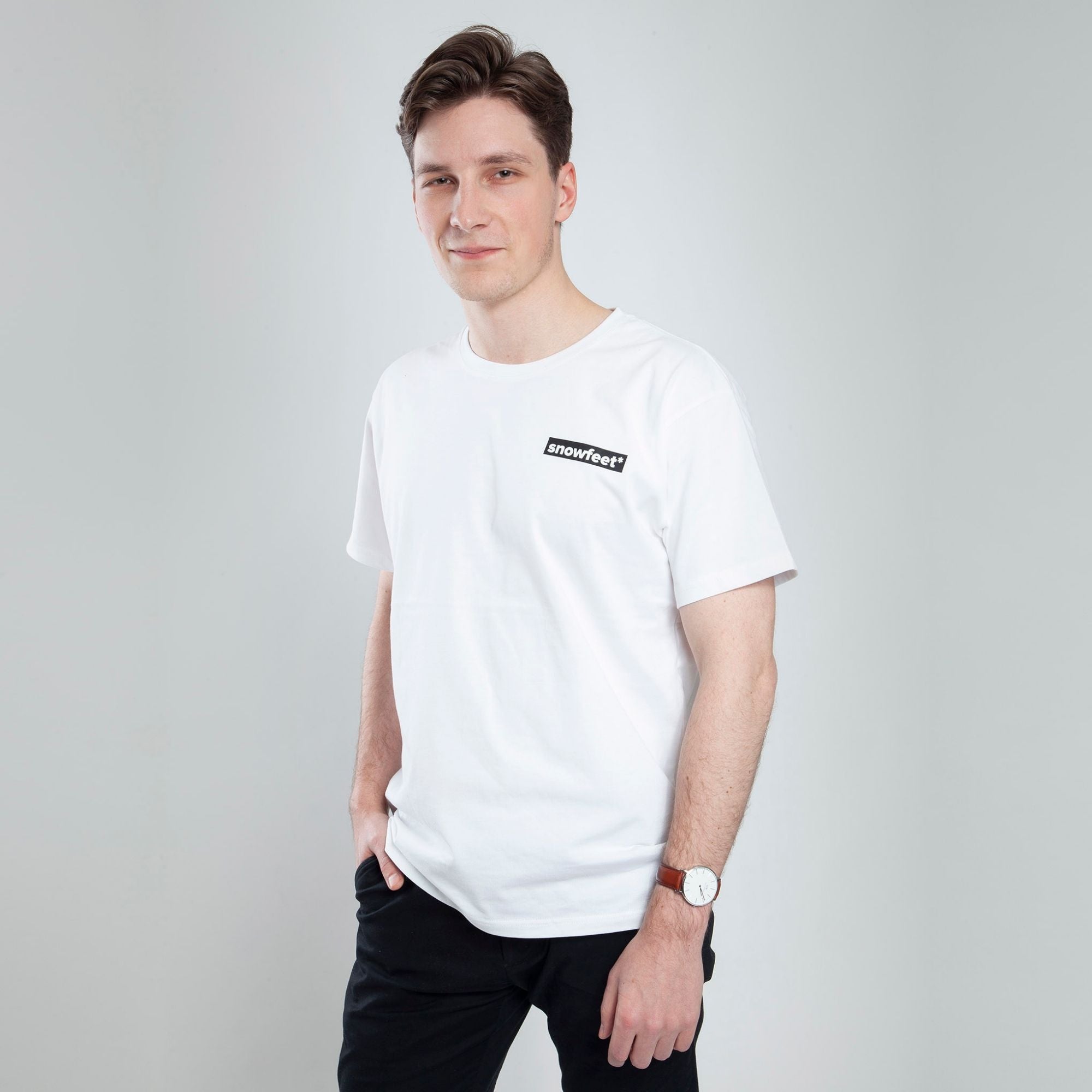 Short Sleeve Snowfeet Logo T-Shirt White