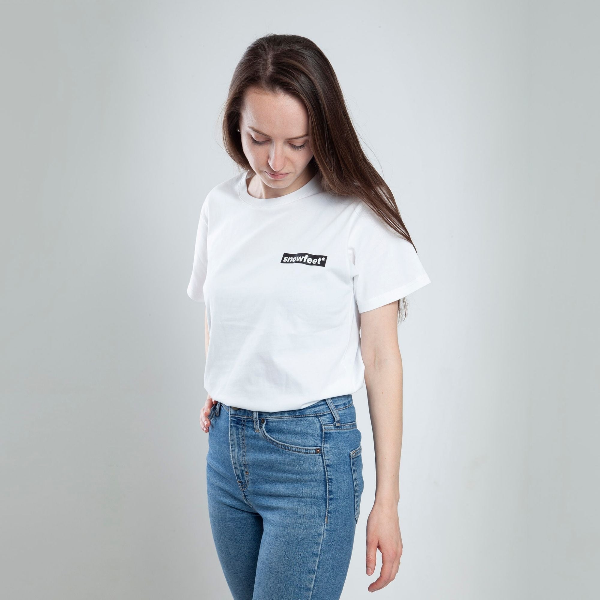 Short Sleeve Snowfeet Logo T-Shirt White