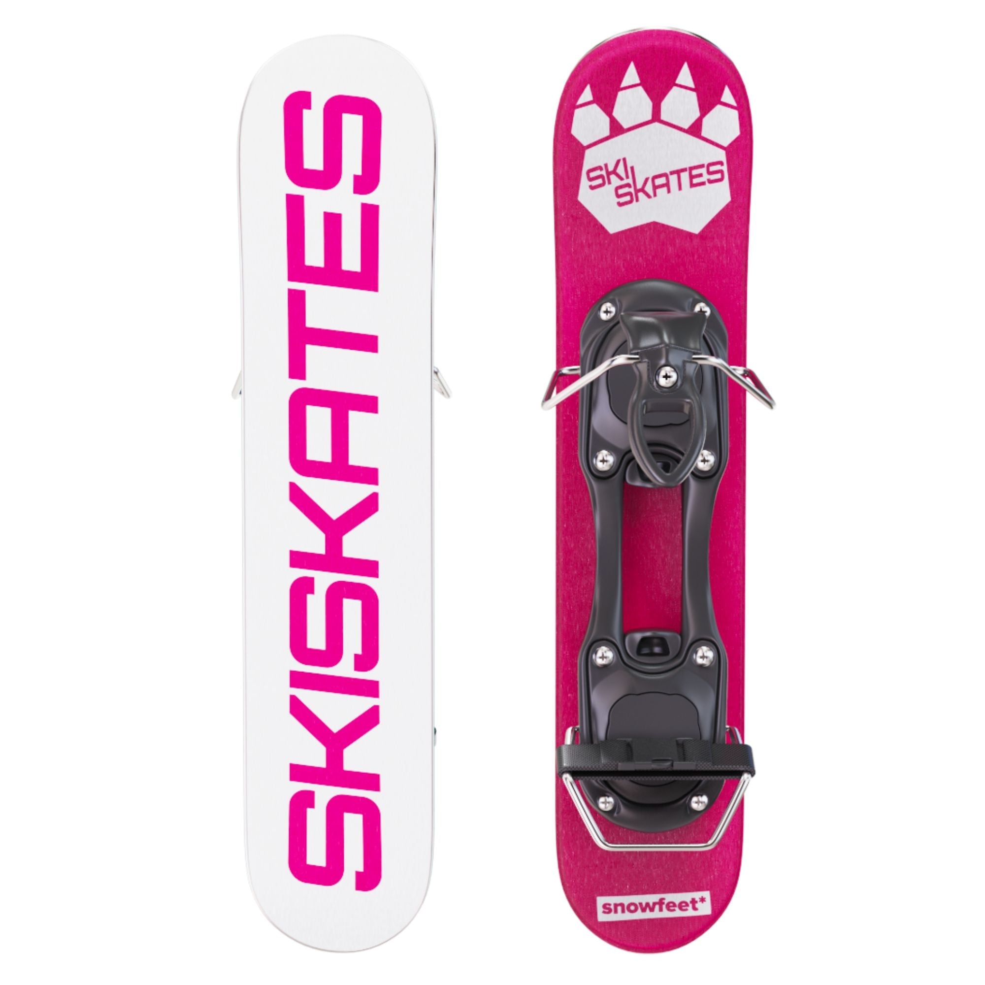 skiskates snowfeet miniski shortski shortestski snowboard boots bindings