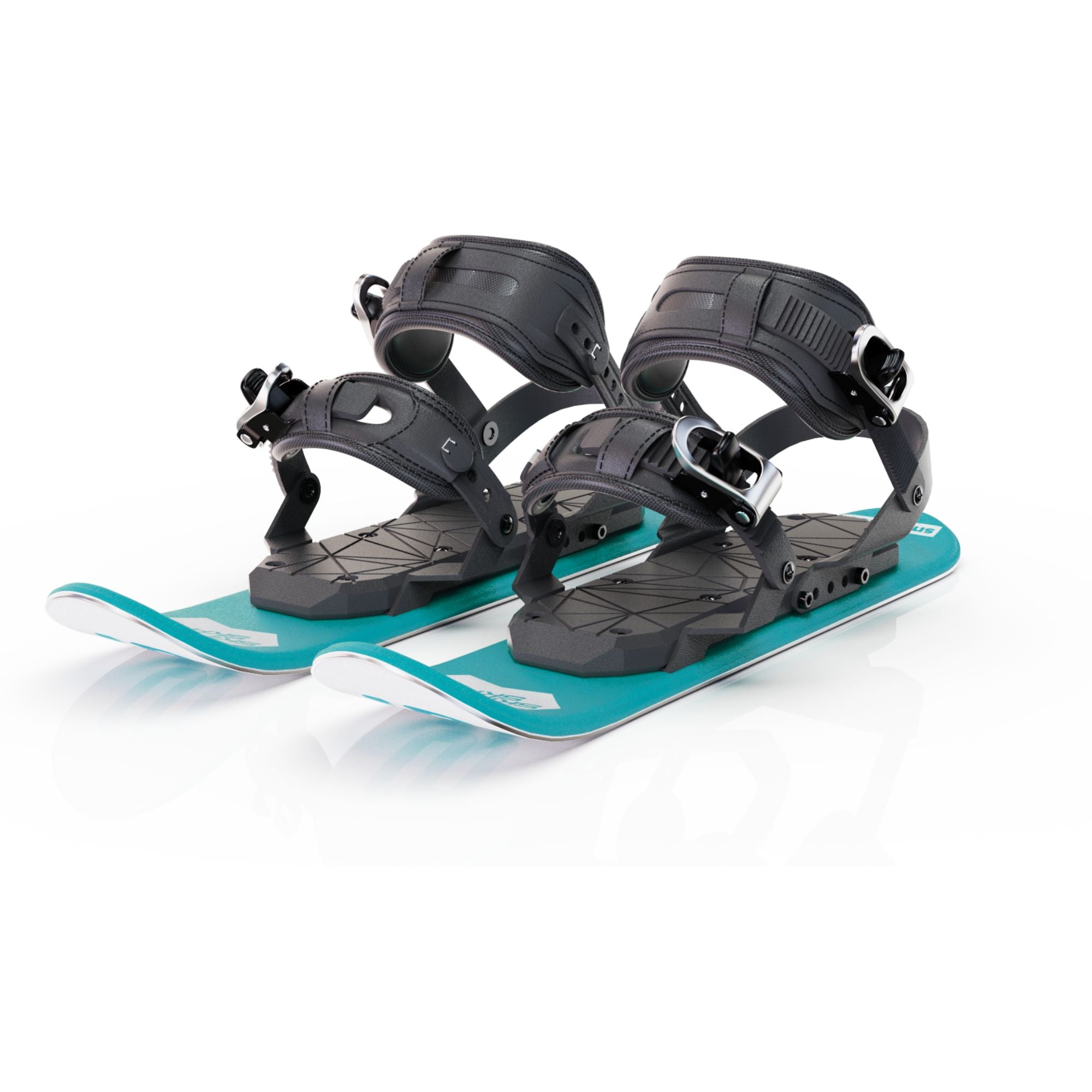 skiskates snowfeet miniski shortski shortestski snowboard boots bindings