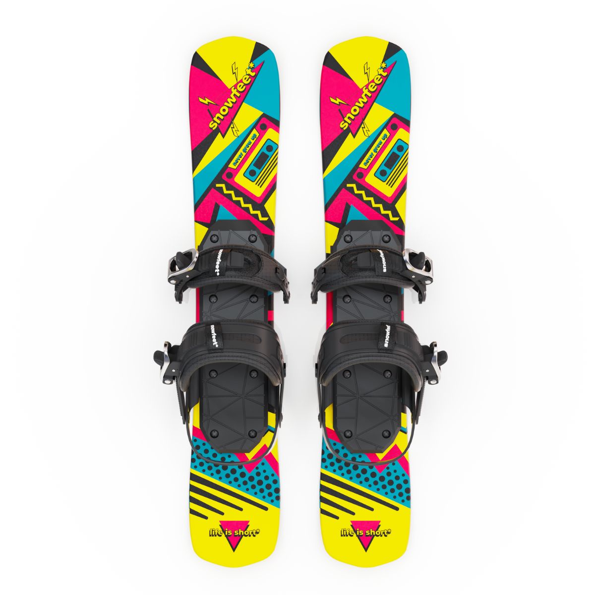 snowfeet-snowblades-bindings-for-snowboard-boots-retro-skiboards-shortski