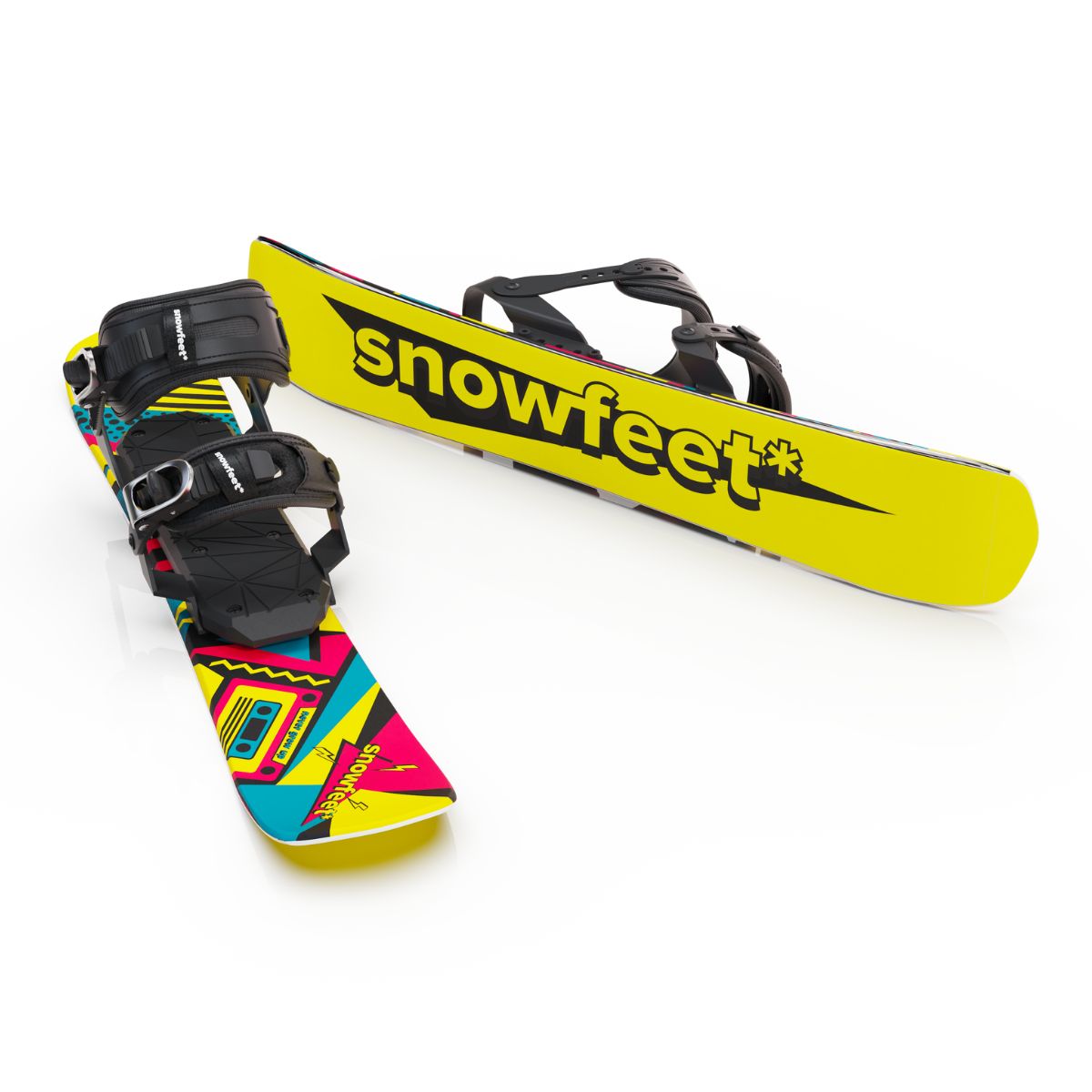 snowfeet-snowblades-bindings-for-snowboard-boots-retro-skiboards-shortski